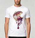 **Cosmic Melt Donut Tee- Galaxy Drip Graphic Shirt